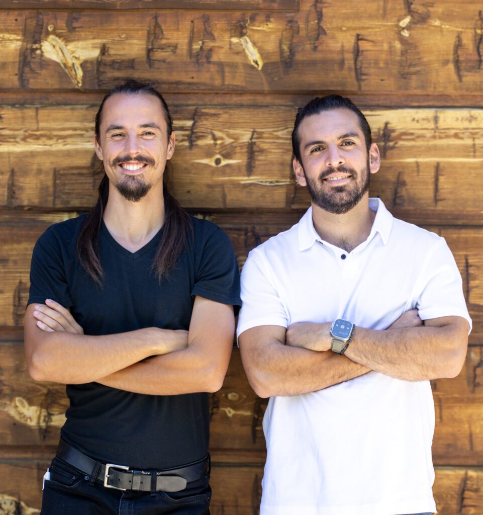 Jesse Hoag and Pablo Negrete, co-owners of Mountain Village Property Management, in Bozeman, Montana